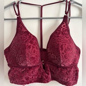 Victoria's Secret Floral/ Velvet Bralette